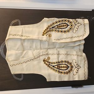 Vintage wool Embroidered vest